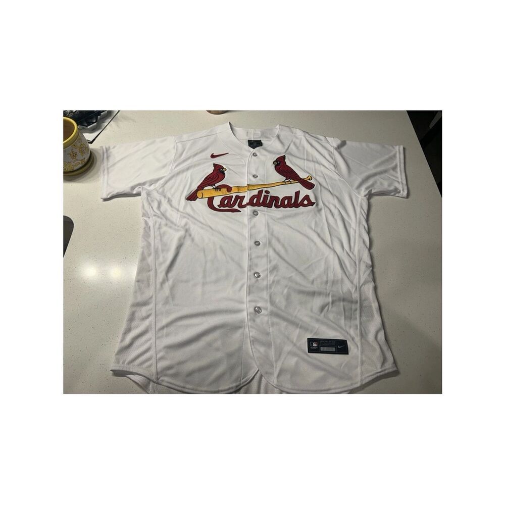 Authentic St. Louis Cardinals Elite Flex Base On Field Home White Jersey 52 $389